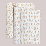 Swaddle Blanket Set | Howdy Partner Blue | Milk & Baby
