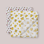Little Miss Sunshine | 2-Pack Square Swaddle Blanket Set - | Milk & Baby