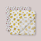 Little Miss Sunshine | 2-Pack Square Swaddle Blanket Set - | Milk & Baby
