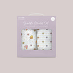 Mushy Love | 2-Pack Square Swaddle Blanket Set | Milk & Baby
