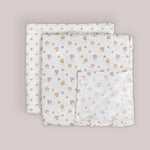 Mushy Love | 2-Pack Square Swaddle Blanket Set | Milk & Baby