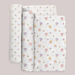 Mushy Love | 2-Pack Square Swaddle Blanket Set | Milk & Baby