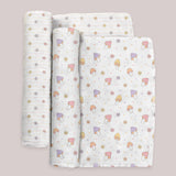 Mushy Love | 2-Pack Square Swaddle Blanket Set | Milk & Baby