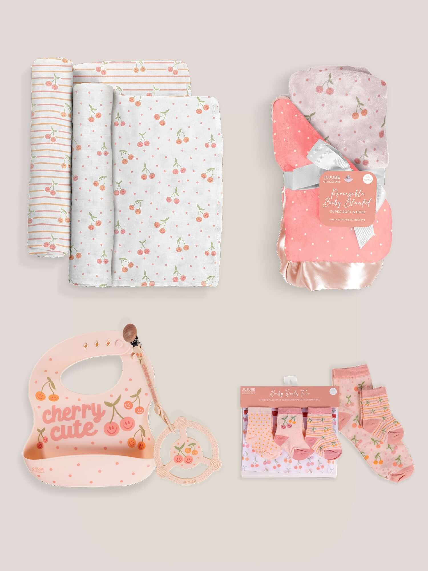 Everyday Essentials Baby Bundle | Cherry Cute | Milk & Baby