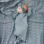 Dusty Blue Bamboo Head Wrap | Milk & Baby