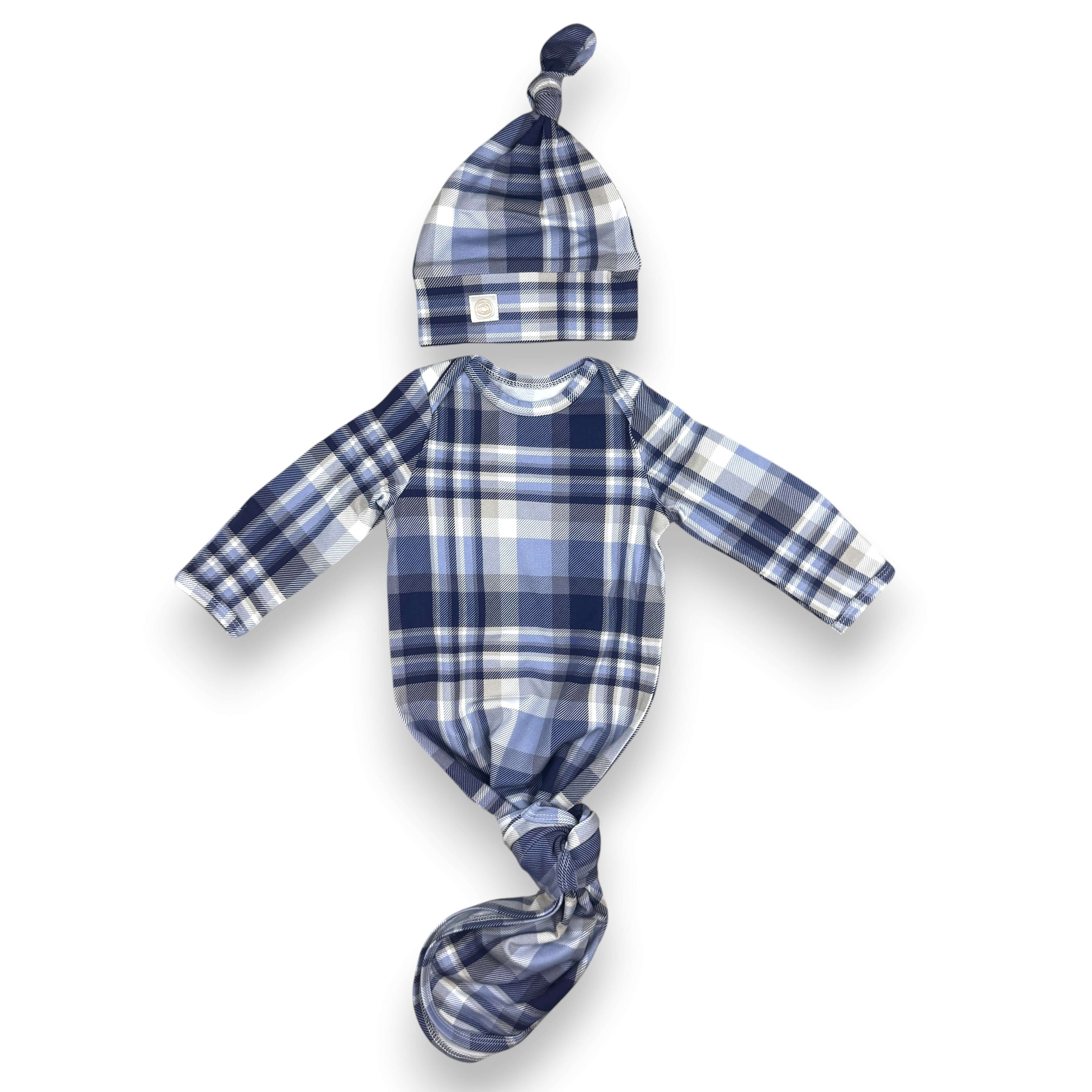 Jackson Knotted Gown Set | Milk & Baby