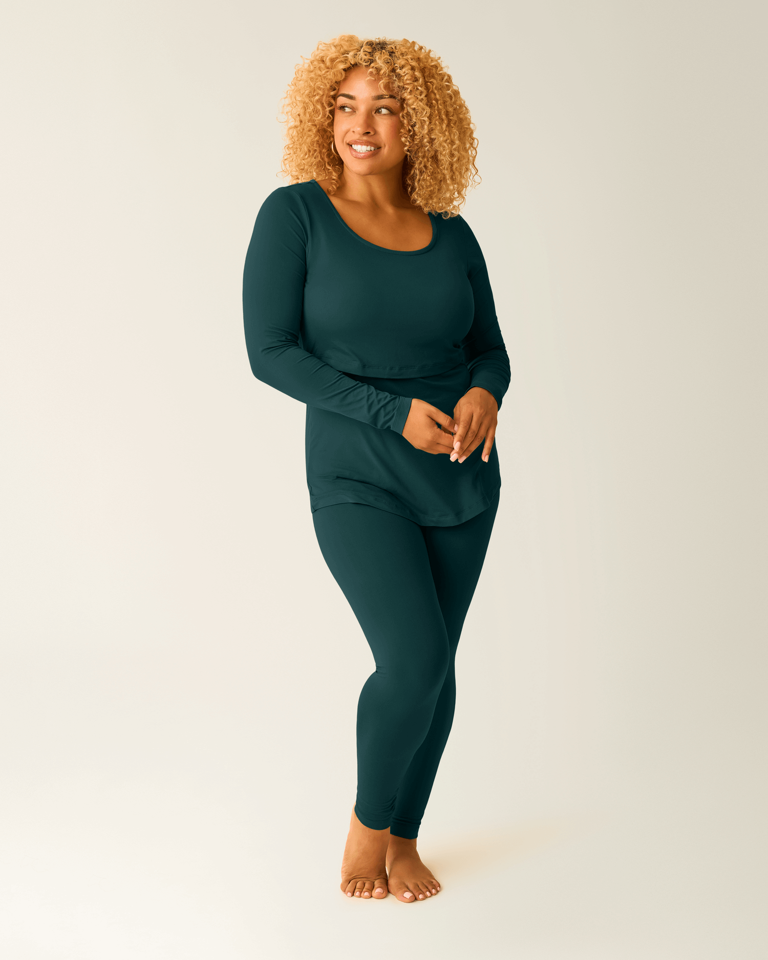 Jane Nursing Pajama Set | Evergreen | Milk & Baby
