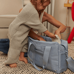 Jordan Diaper Tote | Ice Blue | Milk & Baby