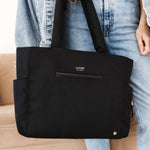 Utility-Strap Tote Diaper Bag - Black | Milk & Baby