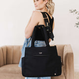 Utility-Strap Tote Diaper Bag - Black | Milk & Baby