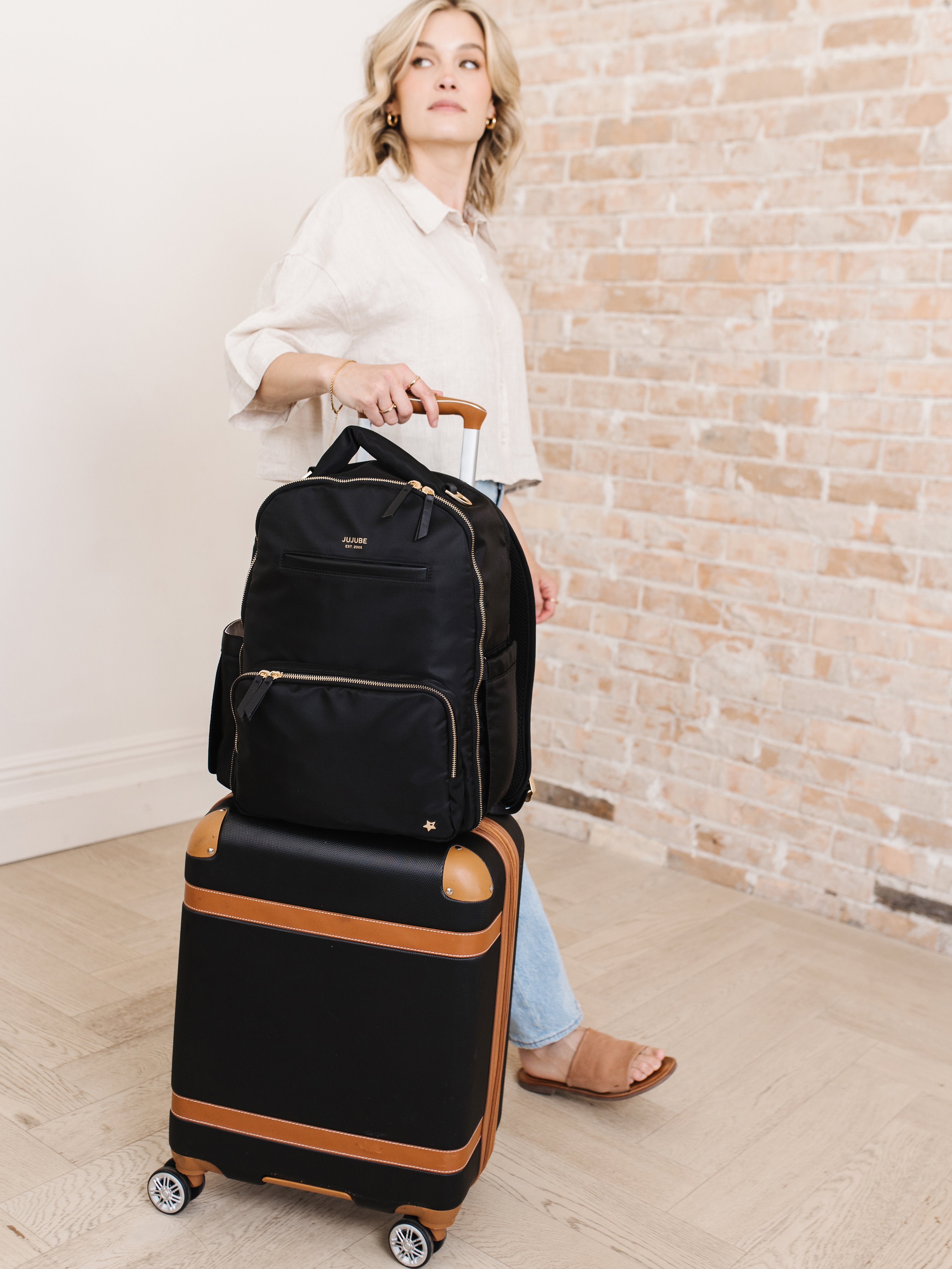 Classic Diaper Backpack - Black | Milk & Baby