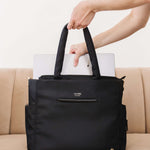 Utility-Strap Tote Diaper Bag - Black | Milk & Baby