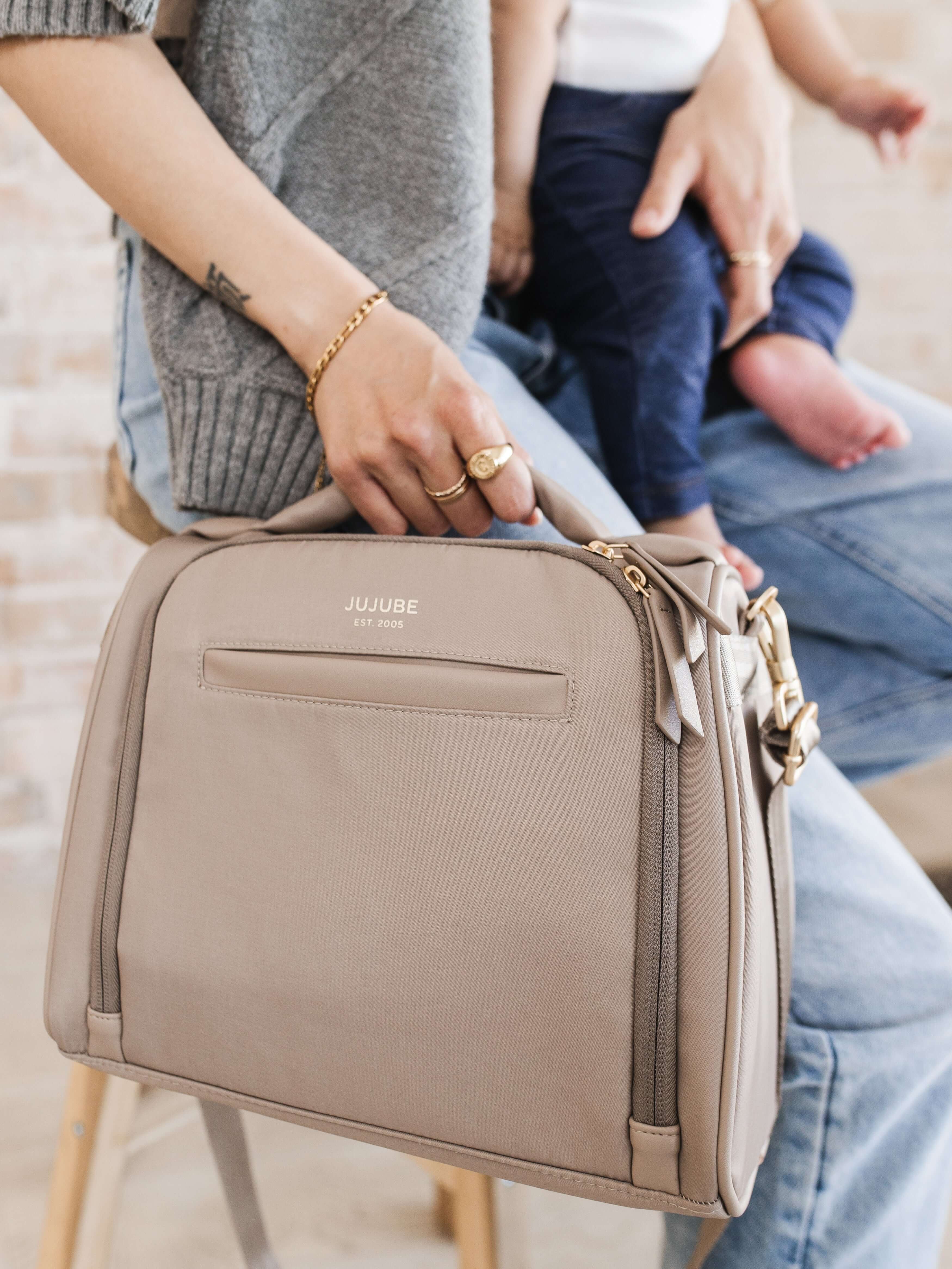 Insulated Bottle Bag - Taupe | Milk & Baby