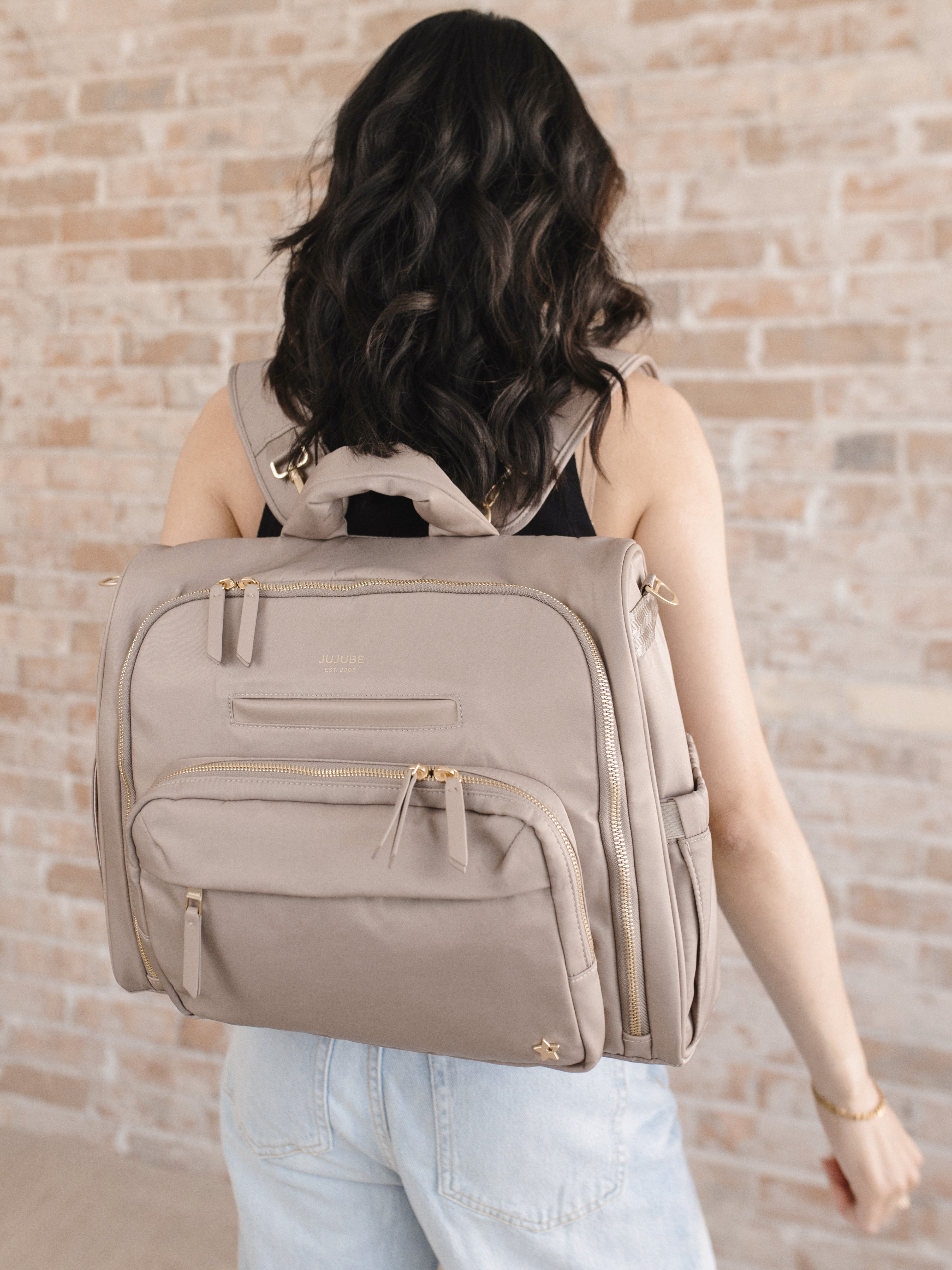 Satchel Diaper Bag - Taupe | Milk & Baby