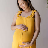 Ruffle Strap Labor & Delivery Gown | Honey | Milk & Baby