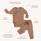 Organic Kimono Onesie & Pants Set | Sparkle Milk & Baby