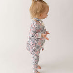 Allie Floral Bamboo Ruffle Convertible Footie | Milk & Baby