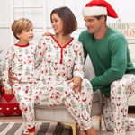 Christmas Santa Bamboo Family Matching Pajama's | Wrap the whole family in festive comfort with our ultra-soft bamboo Christmas matching pajamas featuring our cheerful Santa print! Crafted from a breathable, hypoallergenic bamboo-spandex blend that's gent