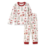 Christmas Santa Bamboo Family Matching Pajama's | Wrap the whole family in festive comfort with our ultra-soft bamboo Christmas matching pajamas featuring our cheerful Santa print! Crafted from a breathable, hypoallergenic bamboo-spandex blend that's gent