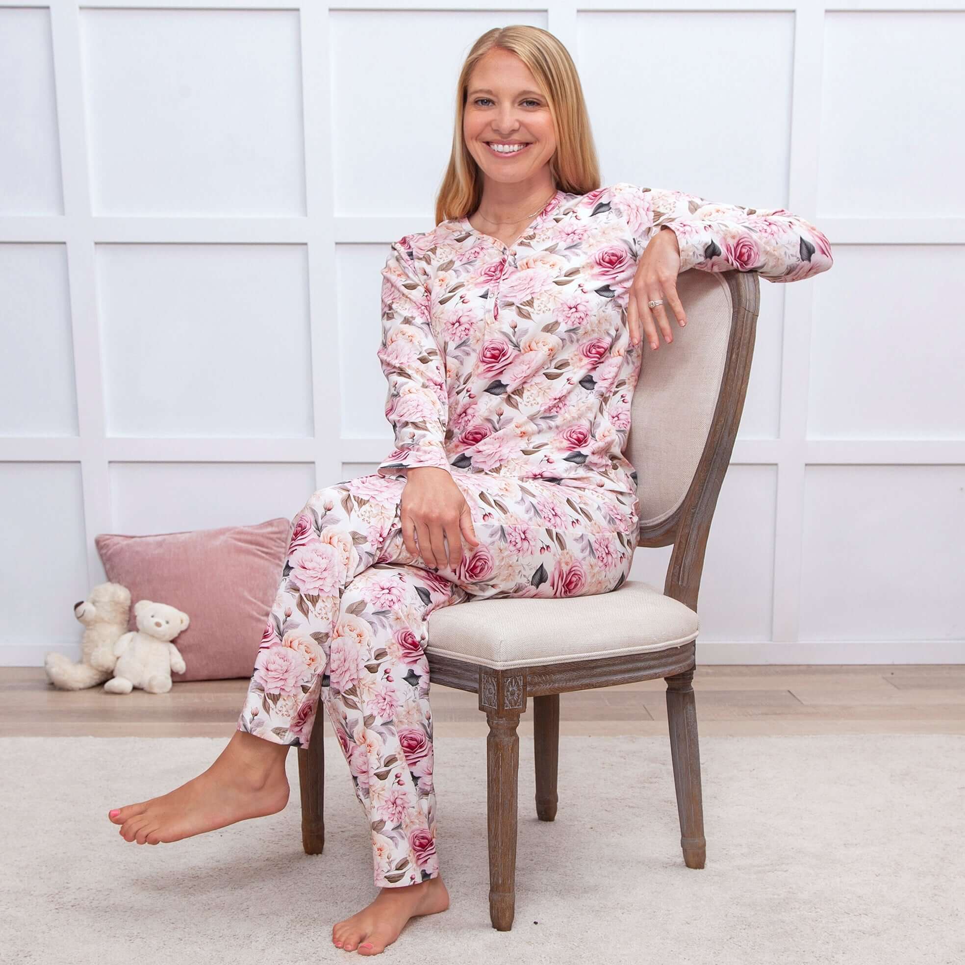 Garden Bouquet Women's Bamboo Pajama Set | Milk & Baby