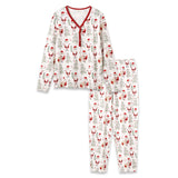 Christmas Santa Bamboo Family Matching Pajama's | Wrap the whole family in festive comfort with our ultra-soft bamboo Christmas matching pajamas featuring our cheerful Santa print! Crafted from a breathable, hypoallergenic bamboo-spandex blend that's gent