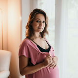 Rose Mommy Labor & Delivery Gown | Milk & Baby