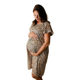 Leopard Print Labor & Delivery Gown