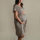 Leopard Print Labor & Delivery Gown | Milk & Baby