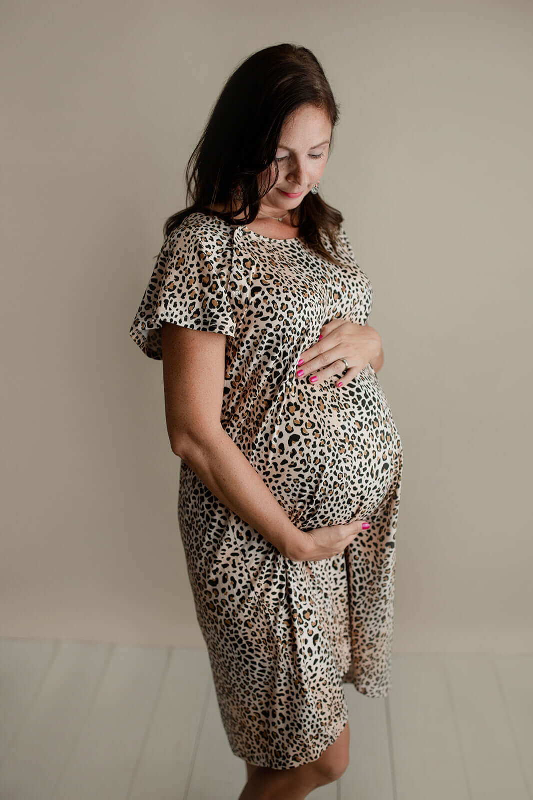 Leopard Print Labor & Delivery Gown | Milk & Baby