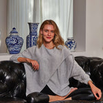 Let Loose Crossover Long Sleeve Maternity/Nursing Knit Top | Milk & Baby
