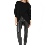 Accouchée Let Loose Crossover Knit Top - detail