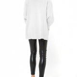 Let Loose Crossover Long Sleeve Maternity/Nursing Knit Top | Milk & Baby