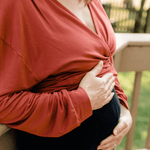 Nursing & Maternity Everywhere Long-Sleeve Wrap Blouse | Terra | Milk & Baby
