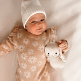 Luna + Luca Floral Jacquard Jumpsuit Milk & Baby
