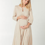 Sarah TENCEL Empire Maternity & Nursing Dress Milk & Baby