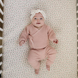Blush Pink Knit Wrap Set