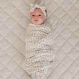 Pink Petal Floral Bamboo Stretch Swaddle