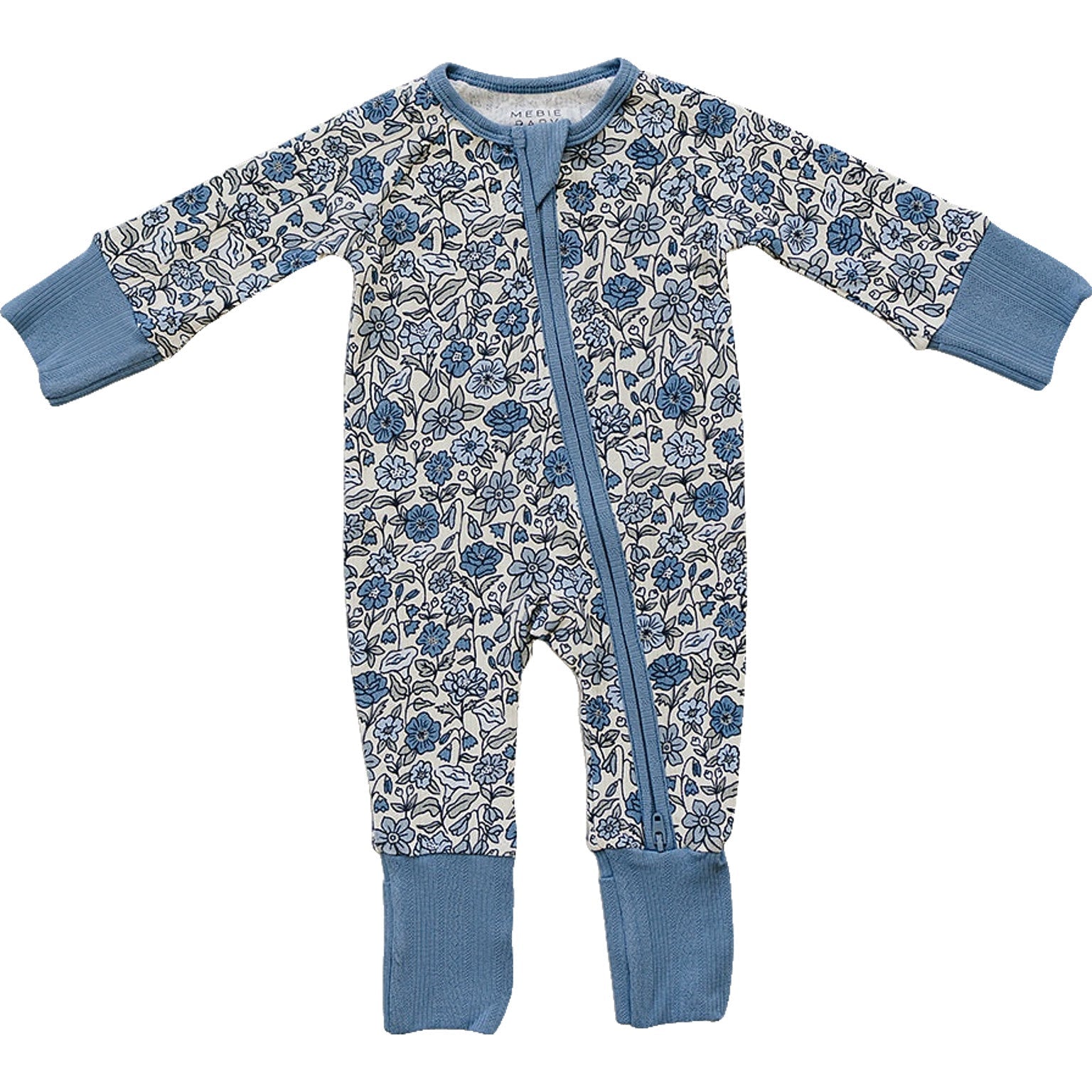 Bluebell Pointelle Bamboo Zipper | Milk & Baby