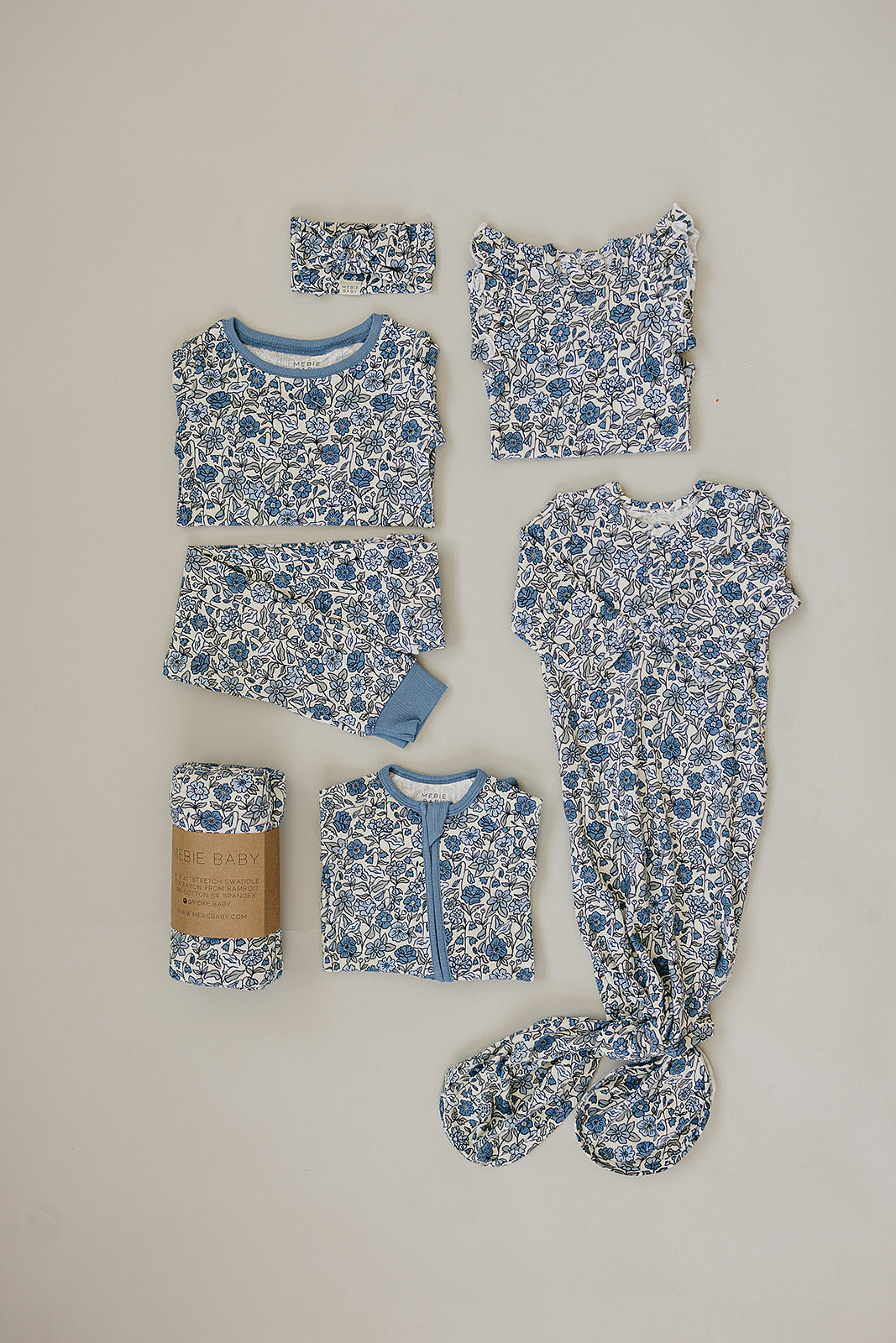 Bluebell Pointelle Bamboo Zipper | Milk & Baby