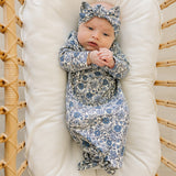 Bluebell Pointelle Bamboo Knot Gown | Milk & Baby