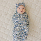 Bluebell Pointelle Bamboo Stretch Swaddle