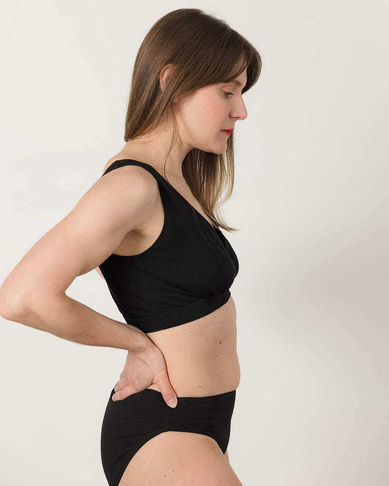 Cross-Front Pull-Over Nursing & Maternity Bralette - Solids | Milk & Baby
