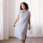 Everyday Breastfeeding Dress | Heather Gray | Milk & Baby