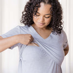 Everyday Breastfeeding Dress | Heather Gray | Milk & Baby