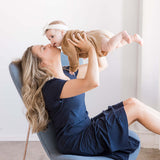 Everyday Breastfeeding Dress | Navy | Milk & Baby