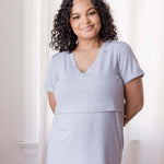 Everyday Breastfeeding Dress | Heather Gray | Milk & Baby