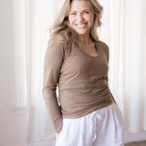 Little Breastfeeding Top | Americano Brown