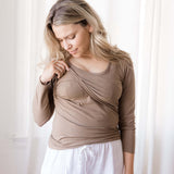 Little Breastfeeding Top | Americano Brown