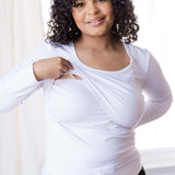 Little Breastfeeding Top | White