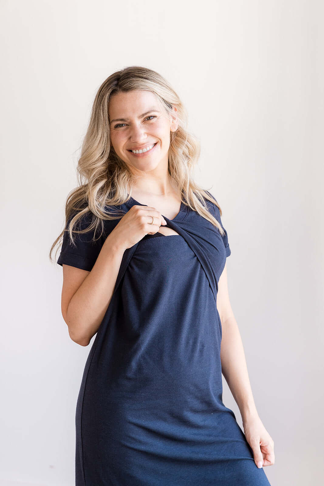Everyday Breastfeeding Dress | Navy | Milk & Baby